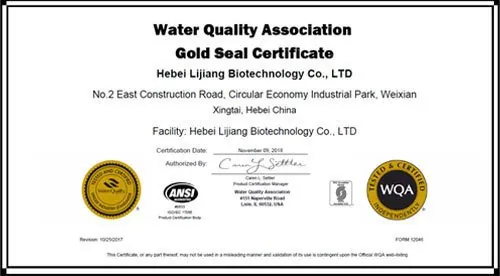 WQA International Certification